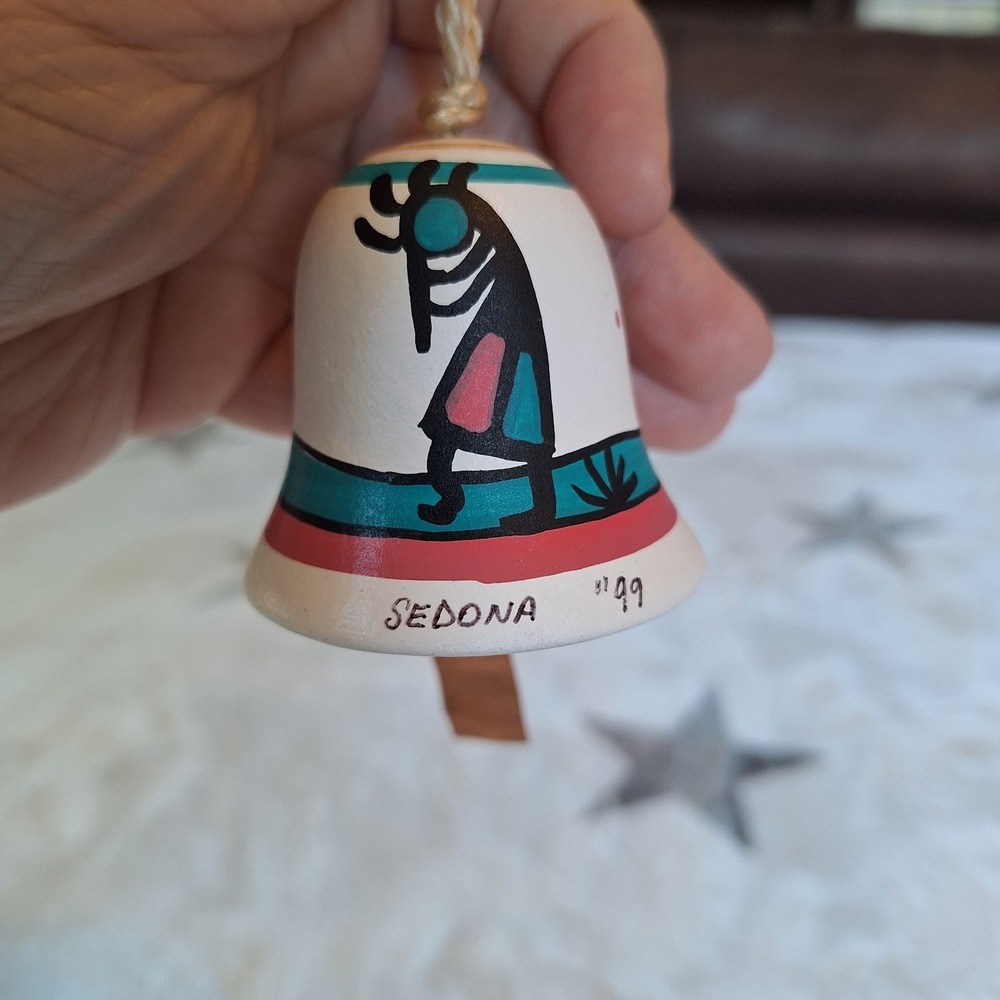 Vintage Hand Painted Southwest Originals Bell Sedona 1999 Kokopelli